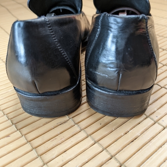 Gucci men's black leather loafers sz 8.5D . Made in Italy. Authenticated. - Picture 7 of 12